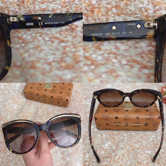 BNIB MCM Havana blue cat eye sunny sunglasses - Picture 7 of 8